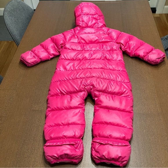 Patagonia Fuchsia Infant Snowsuit Bunting Fuzzy Outerwear Winter - Picture 10 of 10